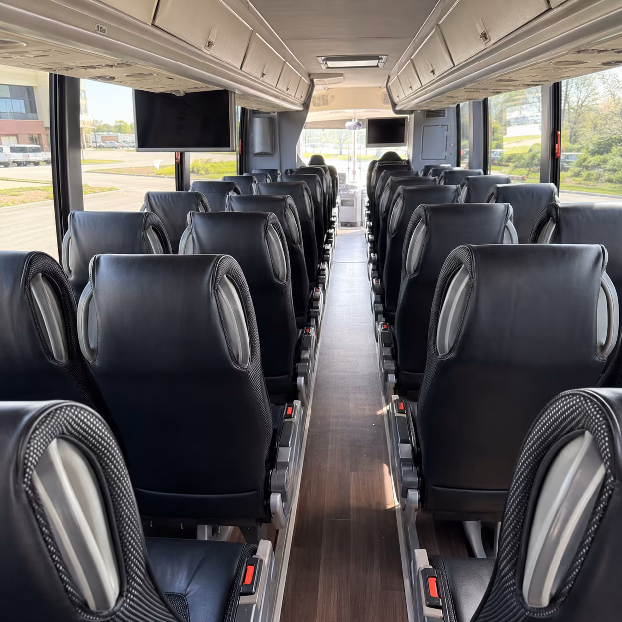 miami charter bus services interior