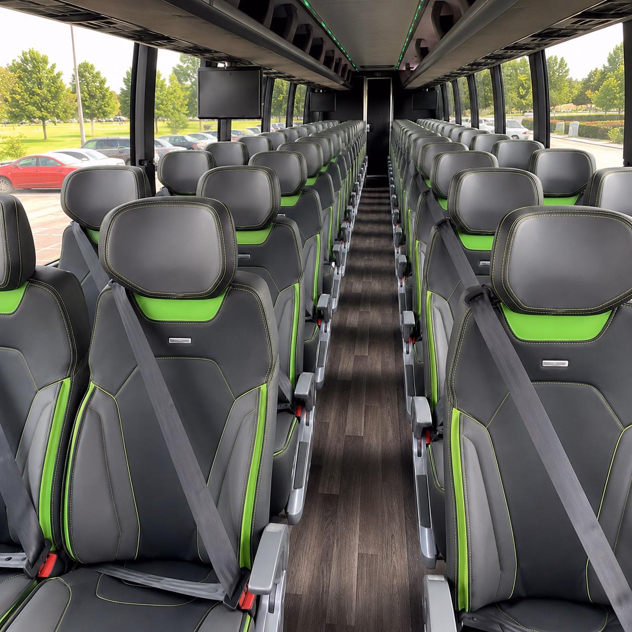 miami religious group transportation onboard seating
